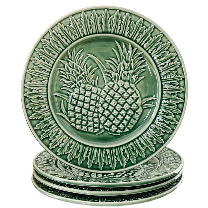 Vintage Bordallo Pinheiro Pineapple Salad Plates