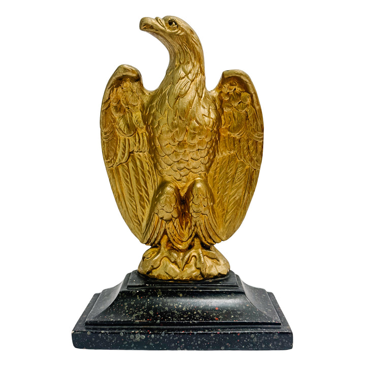 Vintage Borghese Federal Gilt Plaster Eagle Bookends