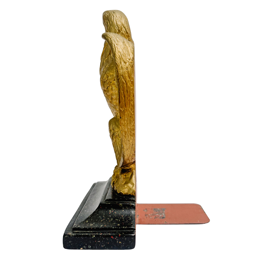Vintage Borghese Federal Gilt Plaster Eagle Bookends