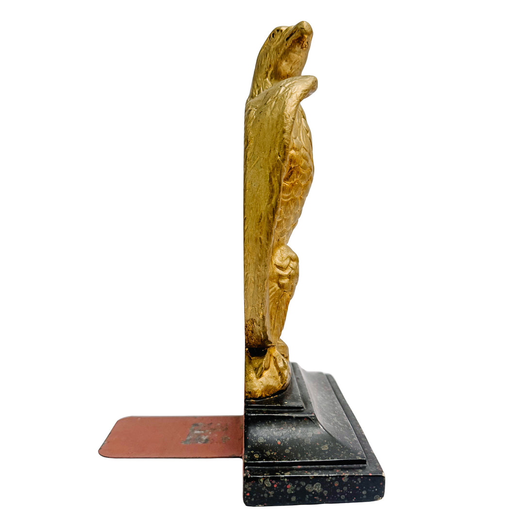 Vintage Borghese Federal Gilt Plaster Eagle Bookends
