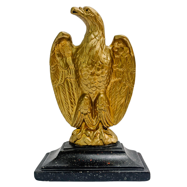 Vintage Borghese Federal Gilt Plaster Eagle Bookends