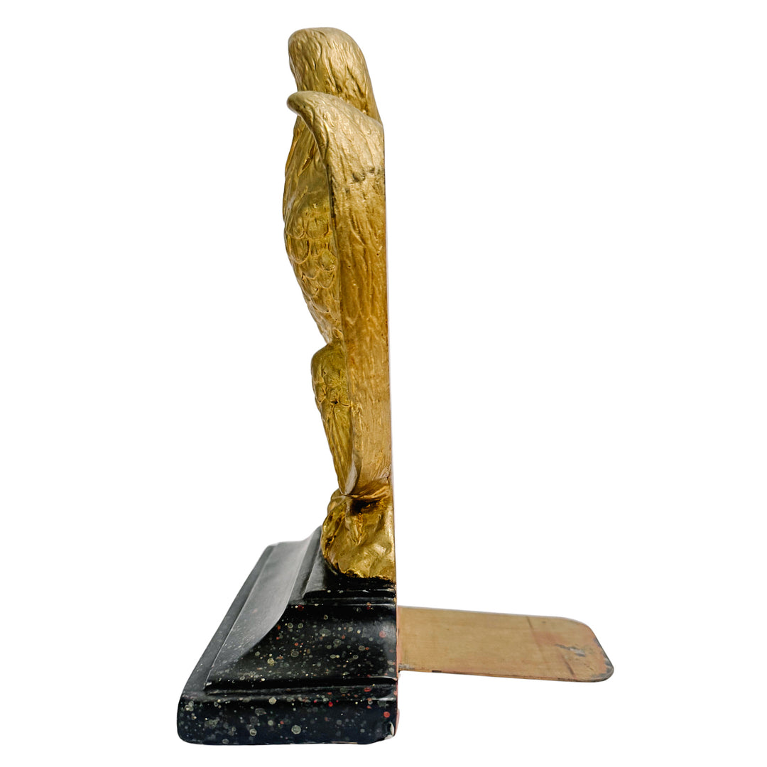 Vintage Borghese Federal Gilt Plaster Eagle Bookends