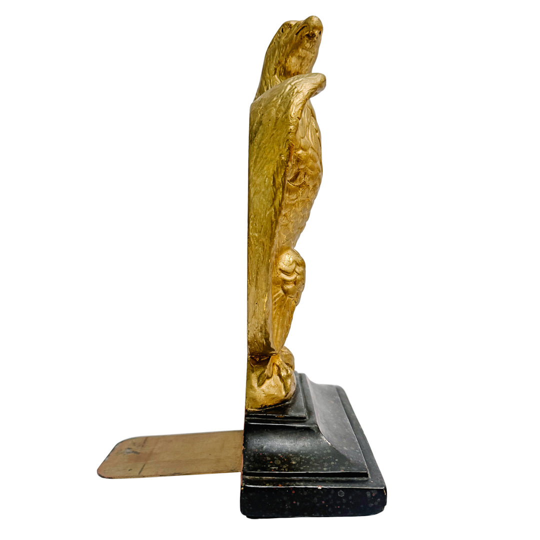 Vintage Borghese Federal Gilt Plaster Eagle Bookends