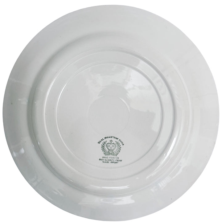 Vintage Chase Import Currier & Ives Style Winter Sleigh Ride Ironstone Dinner Plates