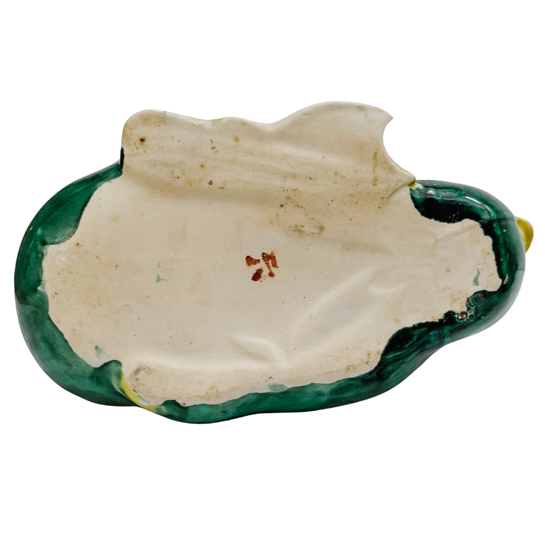 Mid-Century Chinese Emerald Green Glazed Ceramic Duck Figurines