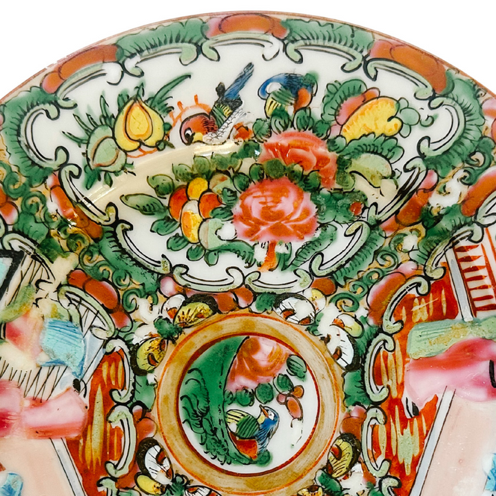 Vintage Chinese Export Rose Medallion Plate