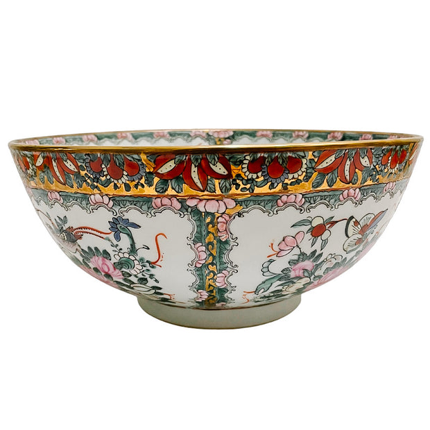 Vintage Chinese Rose Canton Bowl by Andrea By Sadek