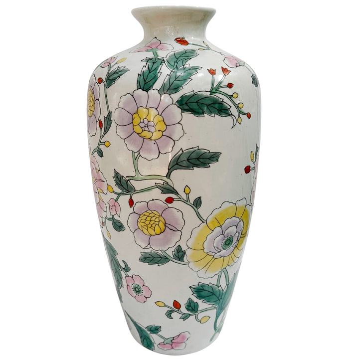 Pink & Lavender Chrysanthemums Flower Vase