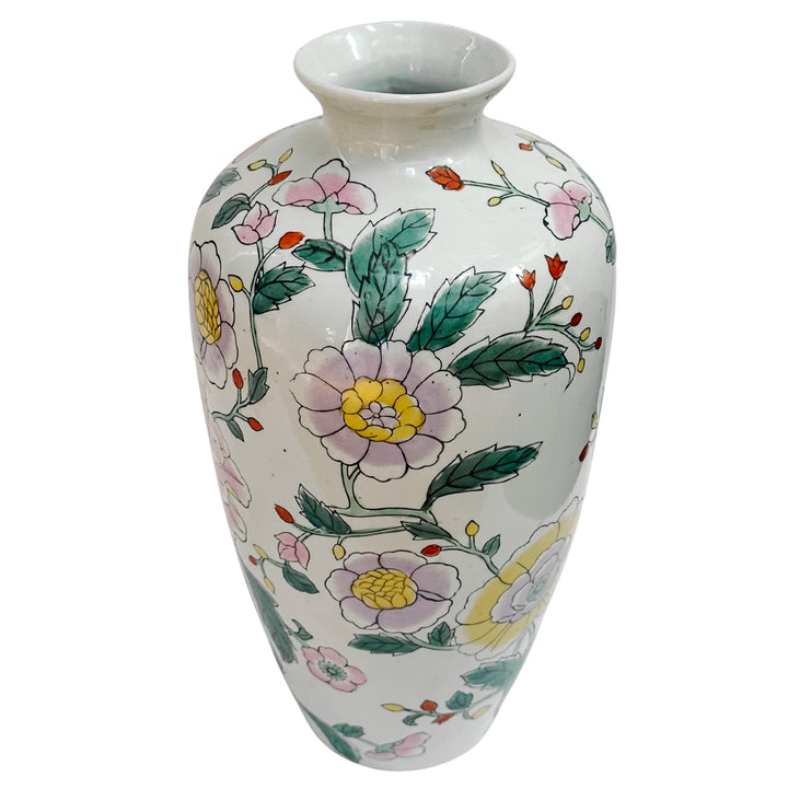 Pink & Lavender Chrysanthemums Flower Vase