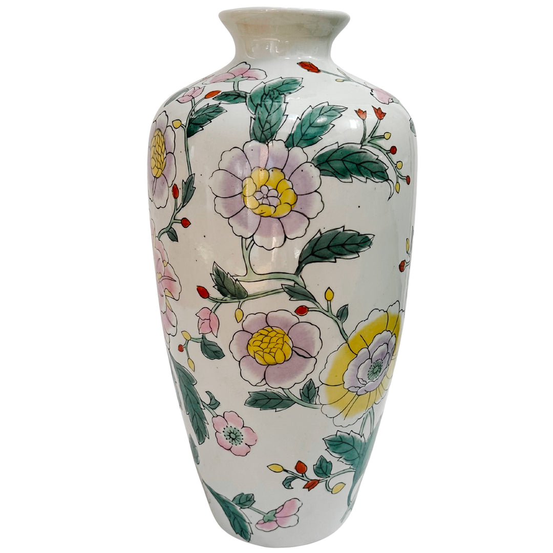 Pink & Lavender Chrysanthemums Flower Vase