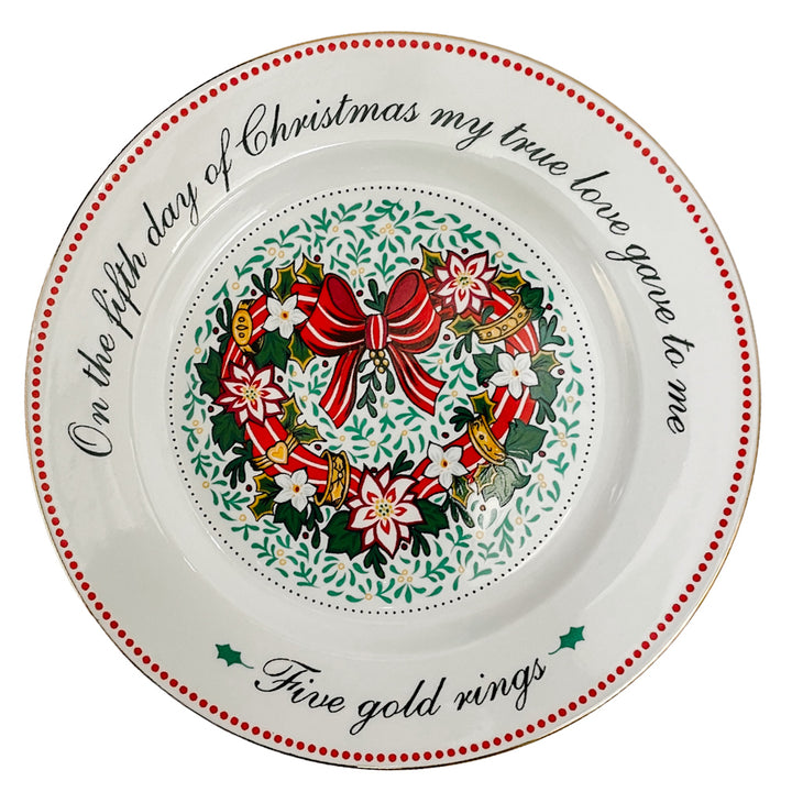 Vintage Complete Twelve Days Of Christmas Salad Plates