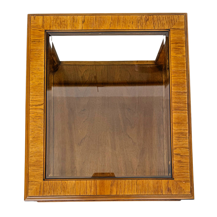 Vintage Drexel Accolade Campaign Style Nightstands / End Tables