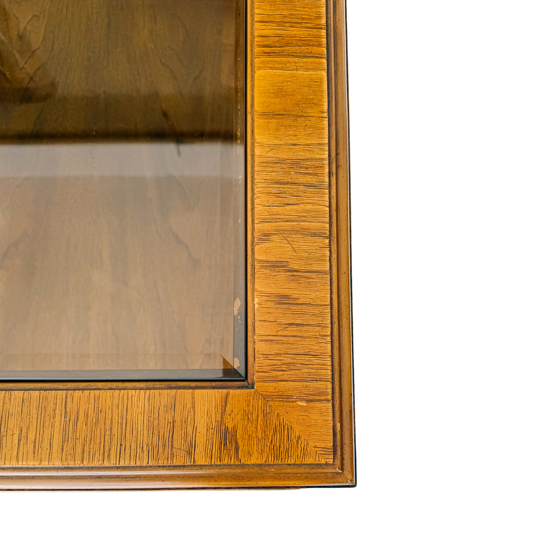 Vintage Drexel Accolade Campaign Style Nightstands / End Tables