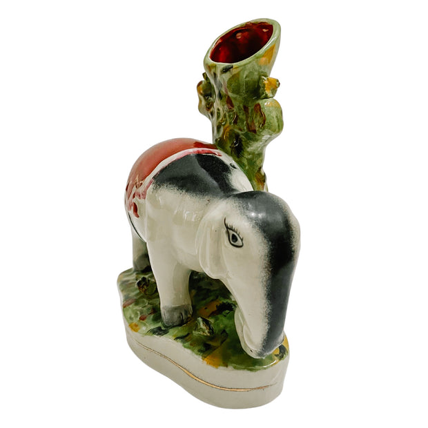 Vintage English Staffordshire Elephant Spill Vase