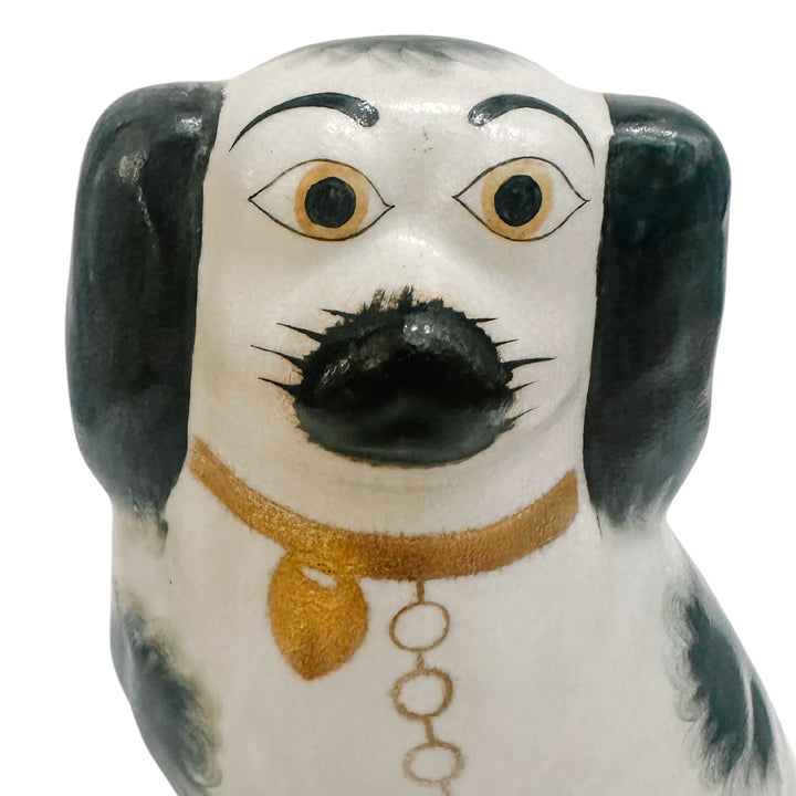 Vintage English Staffordshire King Charles Spaniel Mantle Dogs
