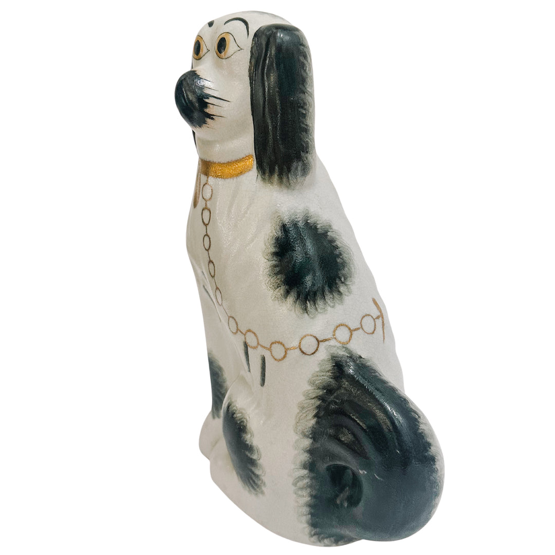 Vintage English Staffordshire King Charles Spaniel Mantle Dogs