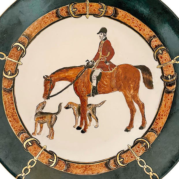 Vintage Equestrian Decorative Charger Plate