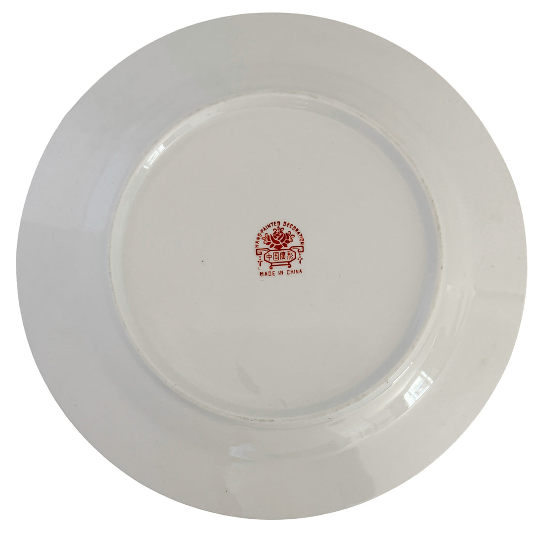 Vintage Famille Rose Canton Porcelain Plate