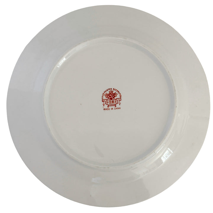 Vintage Famille Rose Canton Porcelain Plate