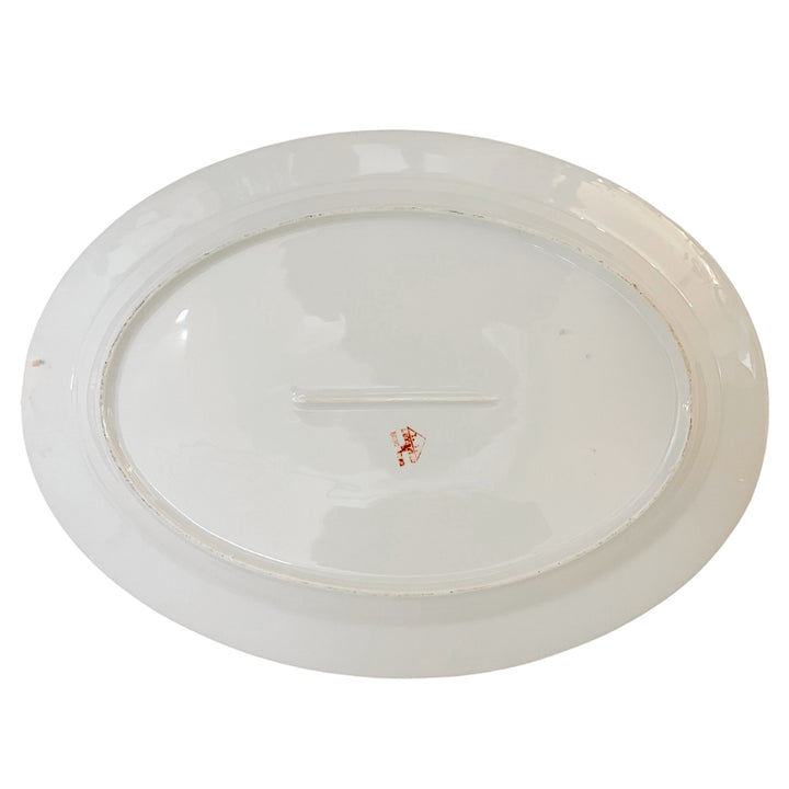 Vintage Famille Rose Medallion Oval Platter