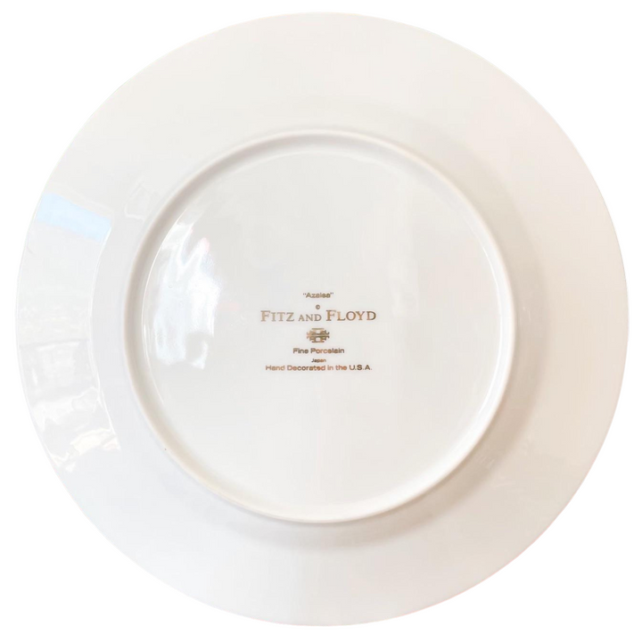 Vintage Fitz & Floyd Black Azalea Plates Set