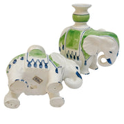 Vintage Regency Fitz and Floyd Elephant Candle Holders