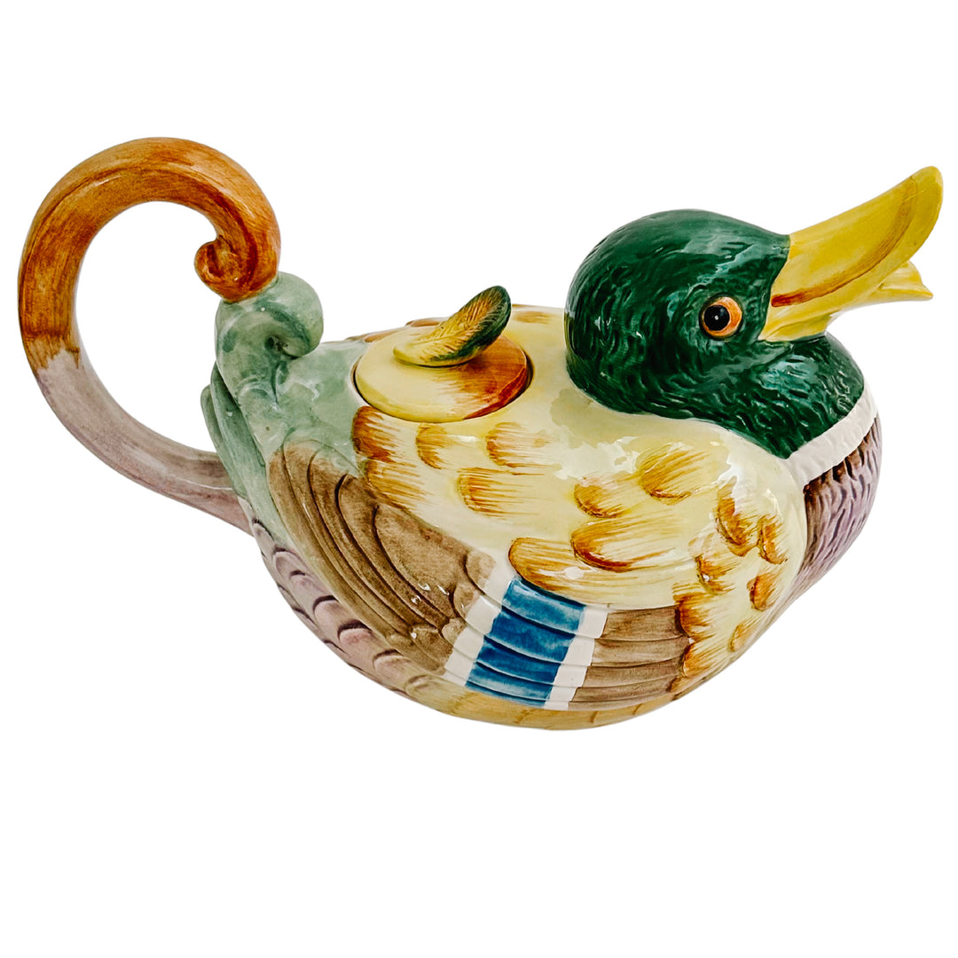 Vintage Fitz and Floyd Mallard Duck Teapot