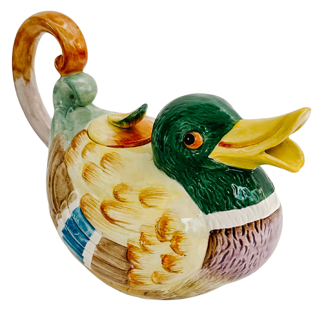 Vintage Fitz and Floyd Mallard Duck Teapot