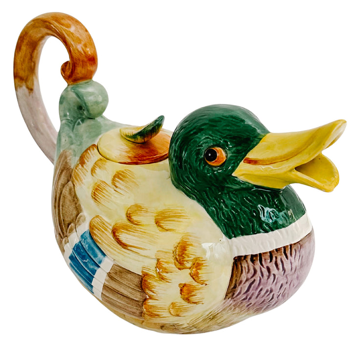 Vintage Fitz and Floyd Mallard Duck Teapot
