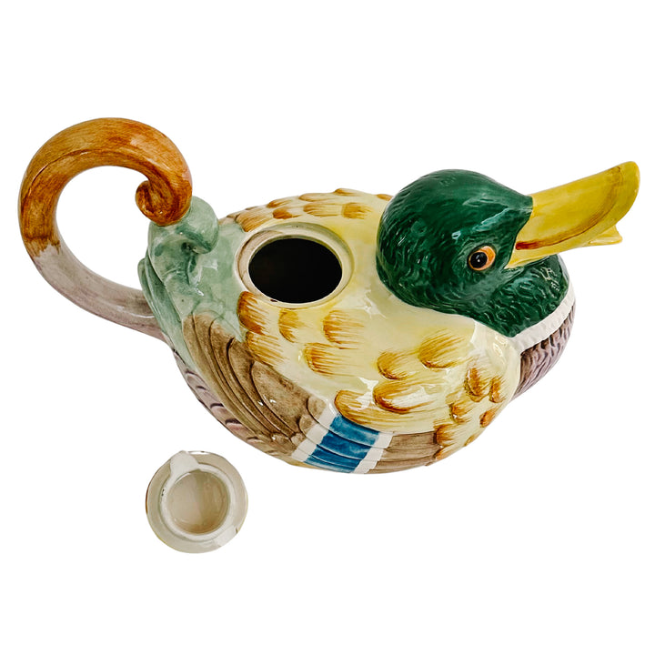 Vintage Fitz and Floyd Mallard Duck Teapot