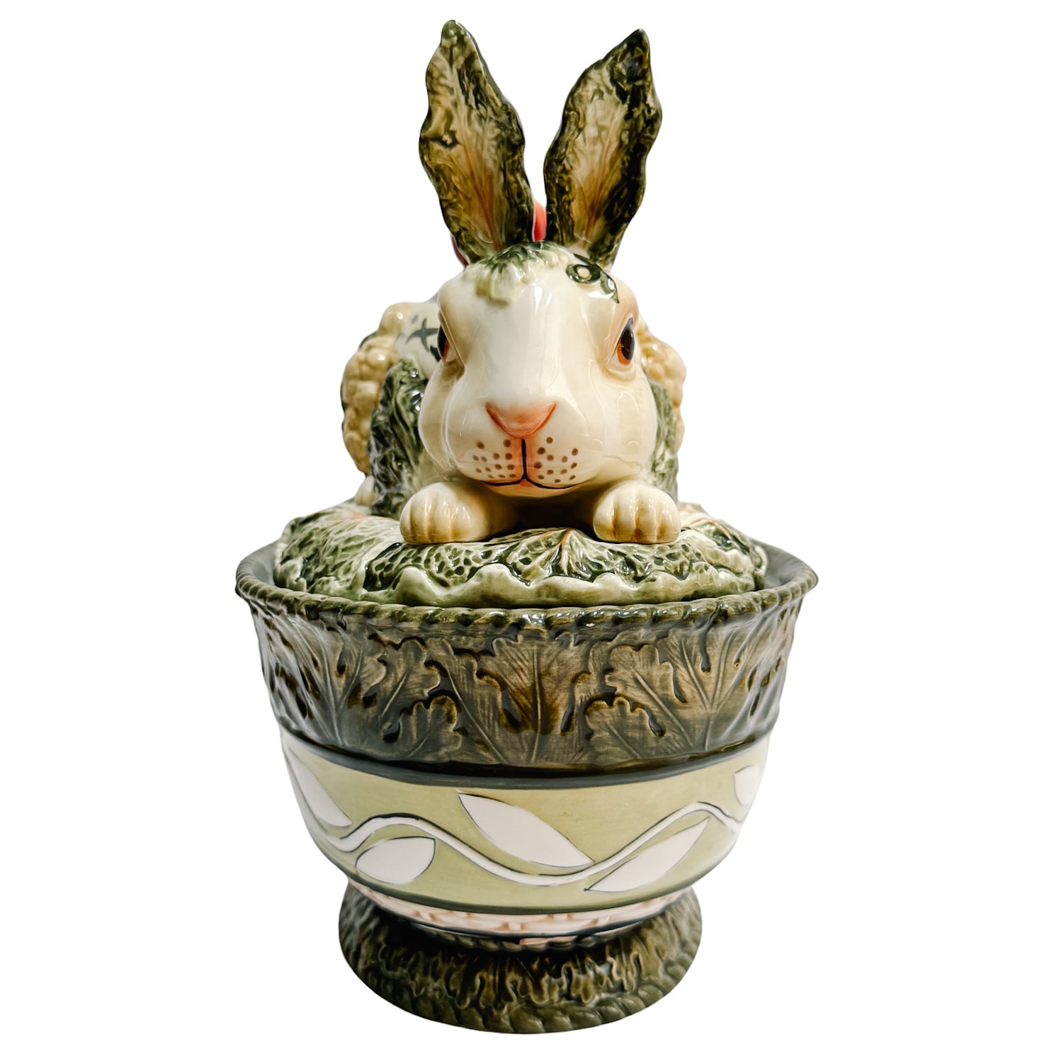 Vintage Fitz and Floyd Vista Bella Rabbit Tureen with Lid – House
