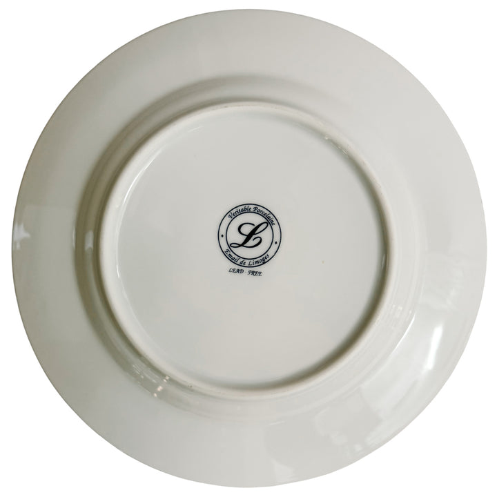 Vintage French Limoges Porcelain Neoclassical Fabergé Egg Plates