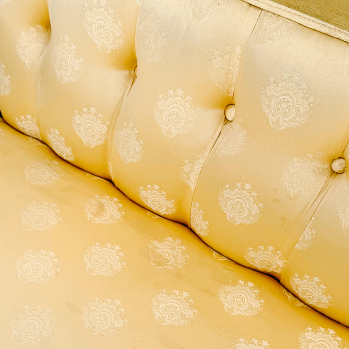 Vintage French Louis XVI Style Gilt and Painted Settee