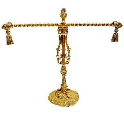 Vintage Gold Gilt Two-Arm Tassels Hand Towel Holder