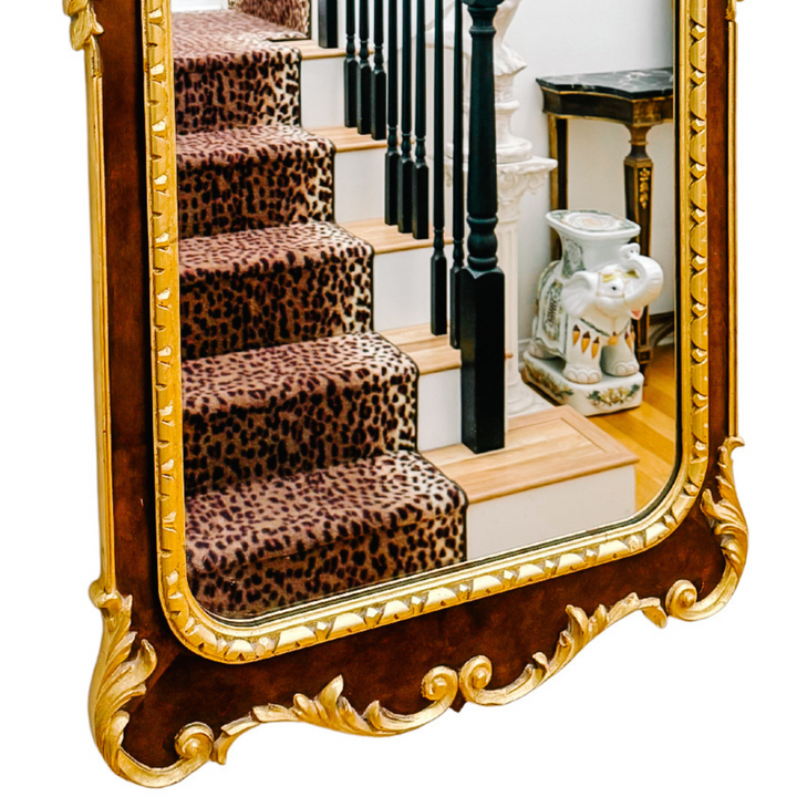 Vintage Italian Georgian Style Parcel Gilt Wall Mirrors