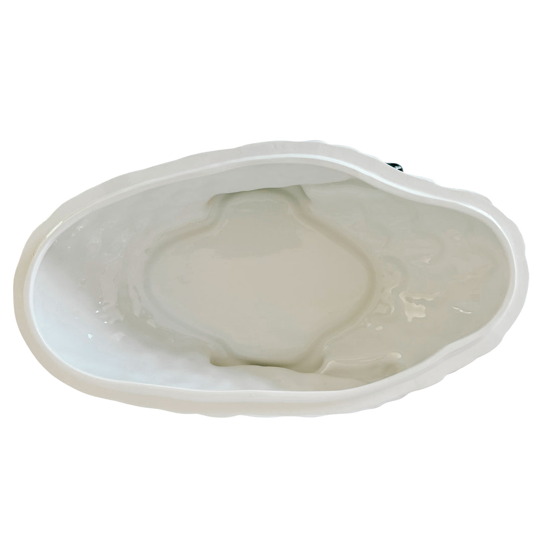 Italian Hand-Painted Ceramic Swan Tureen & Centerpiece in Meissen Style by Chelsea House