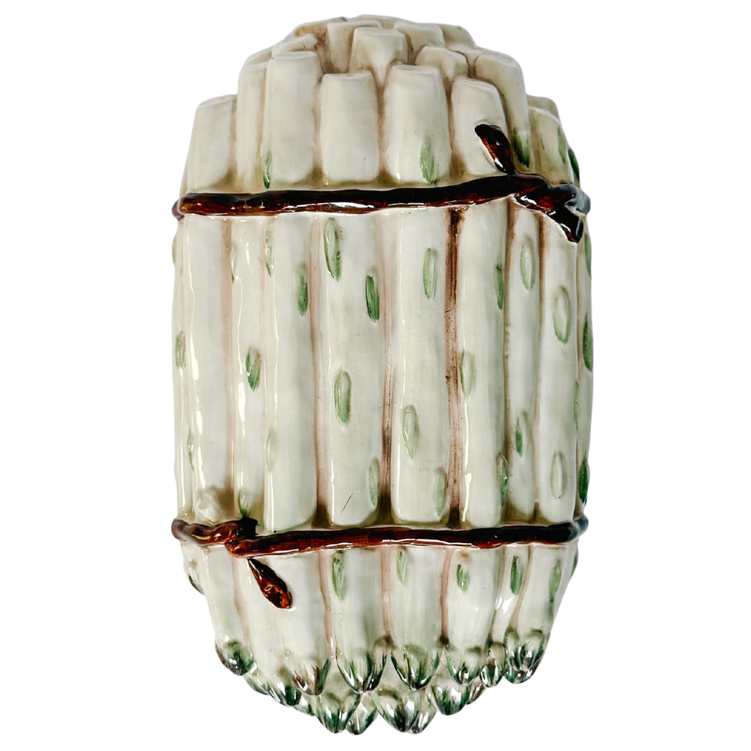 Vintage Italian Majolica Asparagus Lidded Tureen by Meiselman