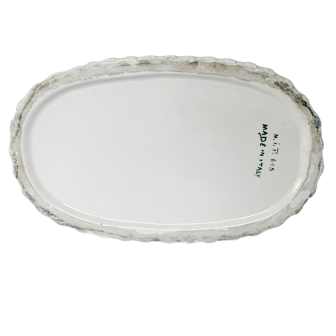 Vintage Italian Majolica Asparagus Lidded Tureen by Meiselman