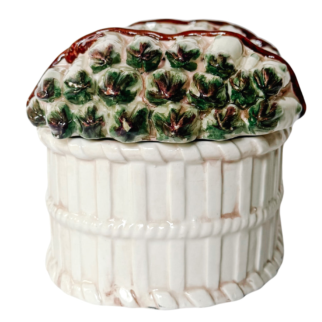 Vintage Italian Majolica Asparagus Lidded Tureen by Meiselman