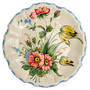 1930s Italian Renaissance Majolica Floral Plates