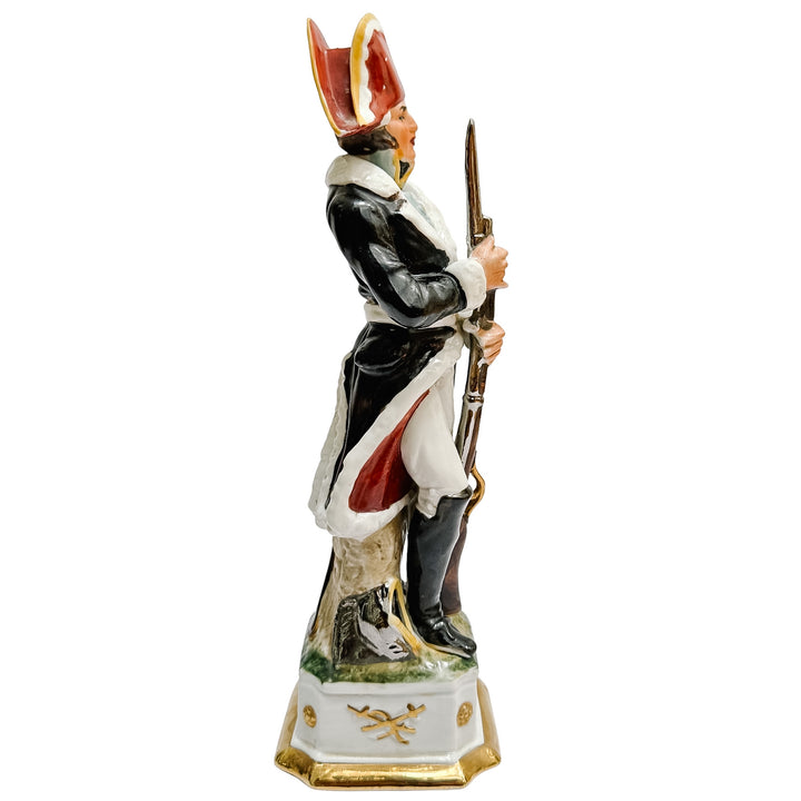 Vintage Italian Porcelain Napoleonic Soldier Figurines by Di Pietro