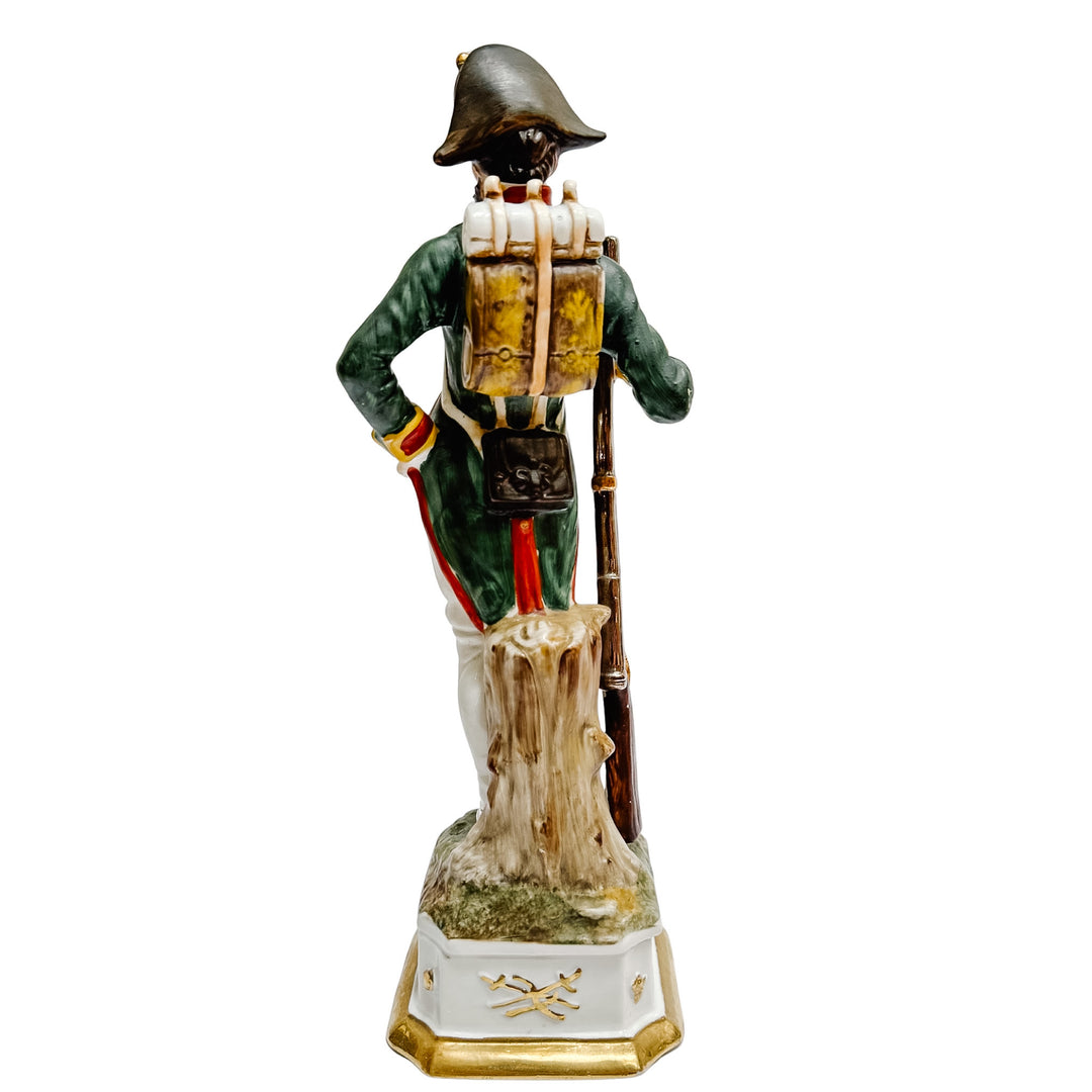 Vintage Italian Porcelain Napoleonic Soldier Figurines by Di Pietro