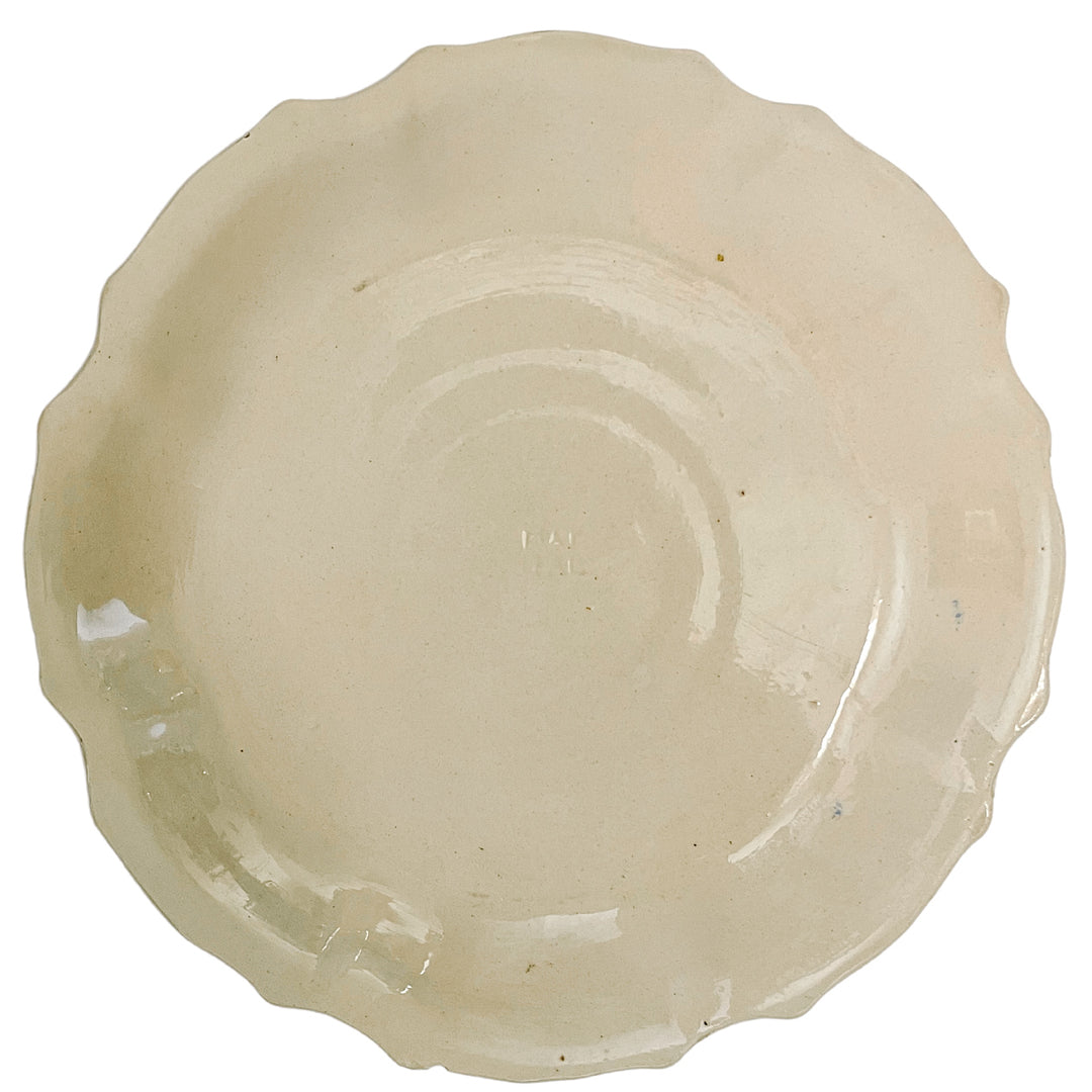 1930s Italian Renaissance Majolica Floral Plates