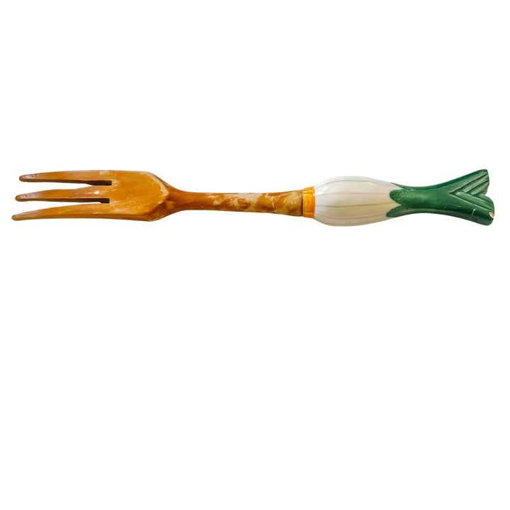 Vintage Italian Green Onion Salad Serving Set for Neiman Marcus