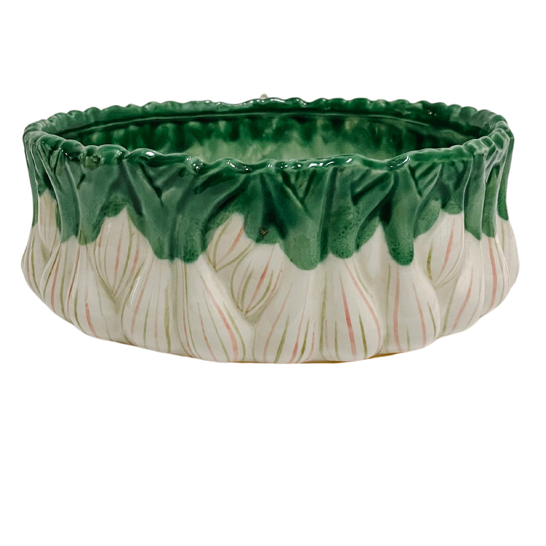 Vintage Italian Green Onion Salad Serving Set for Neiman Marcus