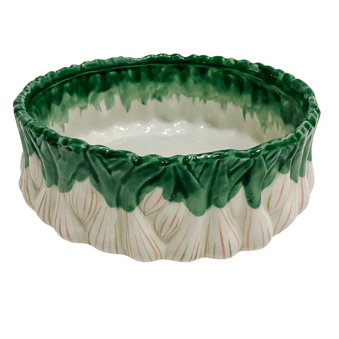 Vintage Italian Green Onion Salad Serving Set for Neiman Marcus