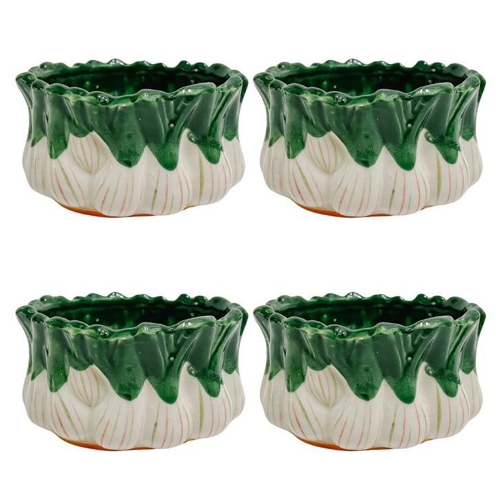 Vintage Italian Green Onion Salad Serving Set for Neiman Marcus