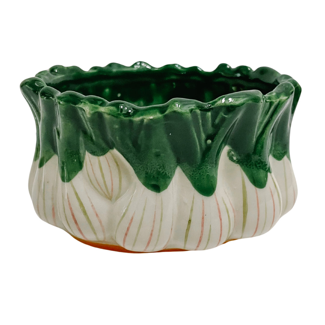 Vintage Italian Green Onion Salad Serving Set for Neiman Marcus