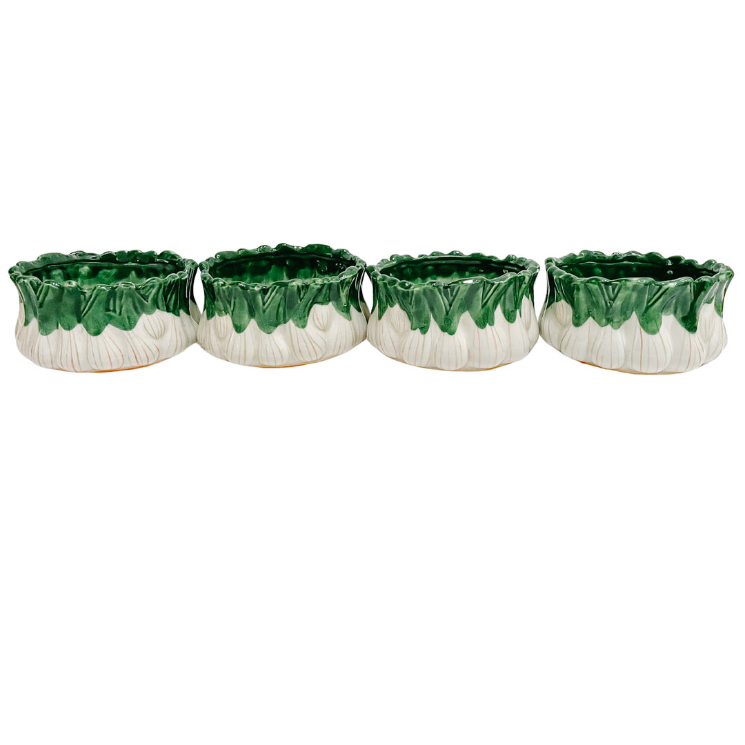 Vintage Italian Green Onion Salad Serving Set for Neiman Marcus