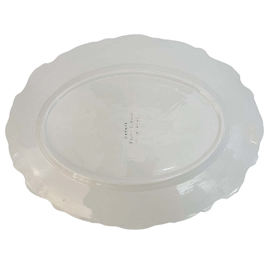 Italian Whiteware Tureen With Ladle and Underplate